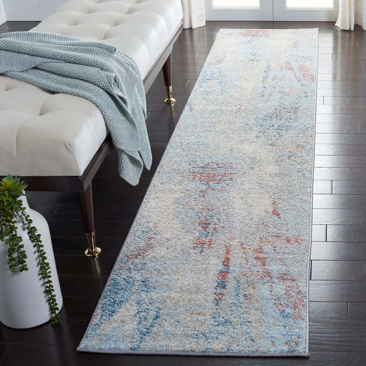 Safavieh Tulum 228 Rug, TUL228 - BLUE / PINK