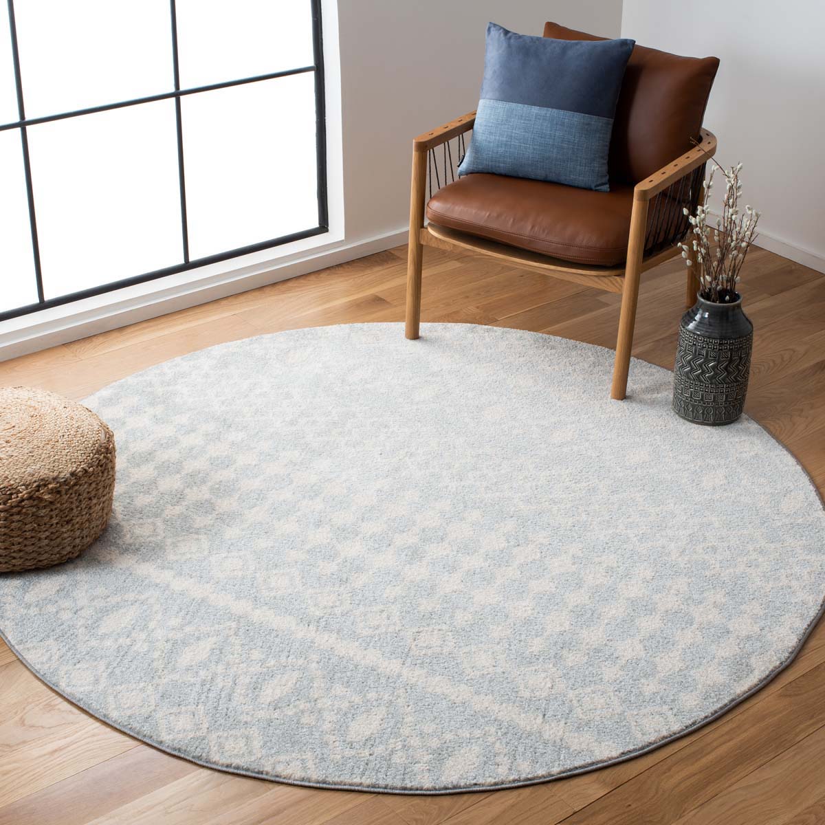 Safavieh Tulum 240 Rug, TUL240 - LIGHT GREY / IVORY