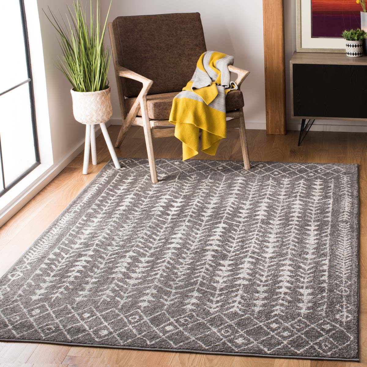 Safavieh Tulum 262 Rug, TUL262 - DARK GREY / IVORY