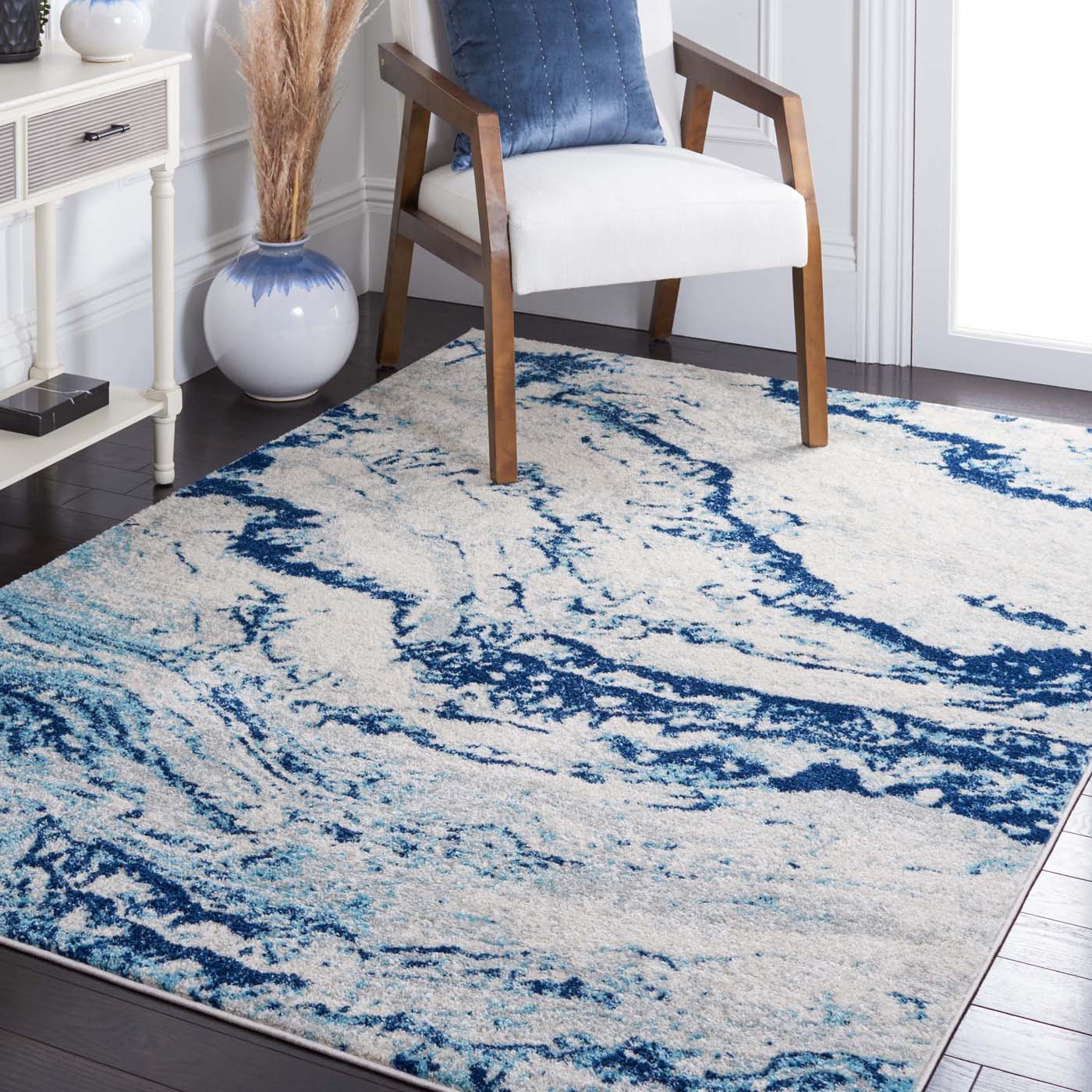 Safavieh Tulum 276 Rug, TUL276 - IVORY / BLUE