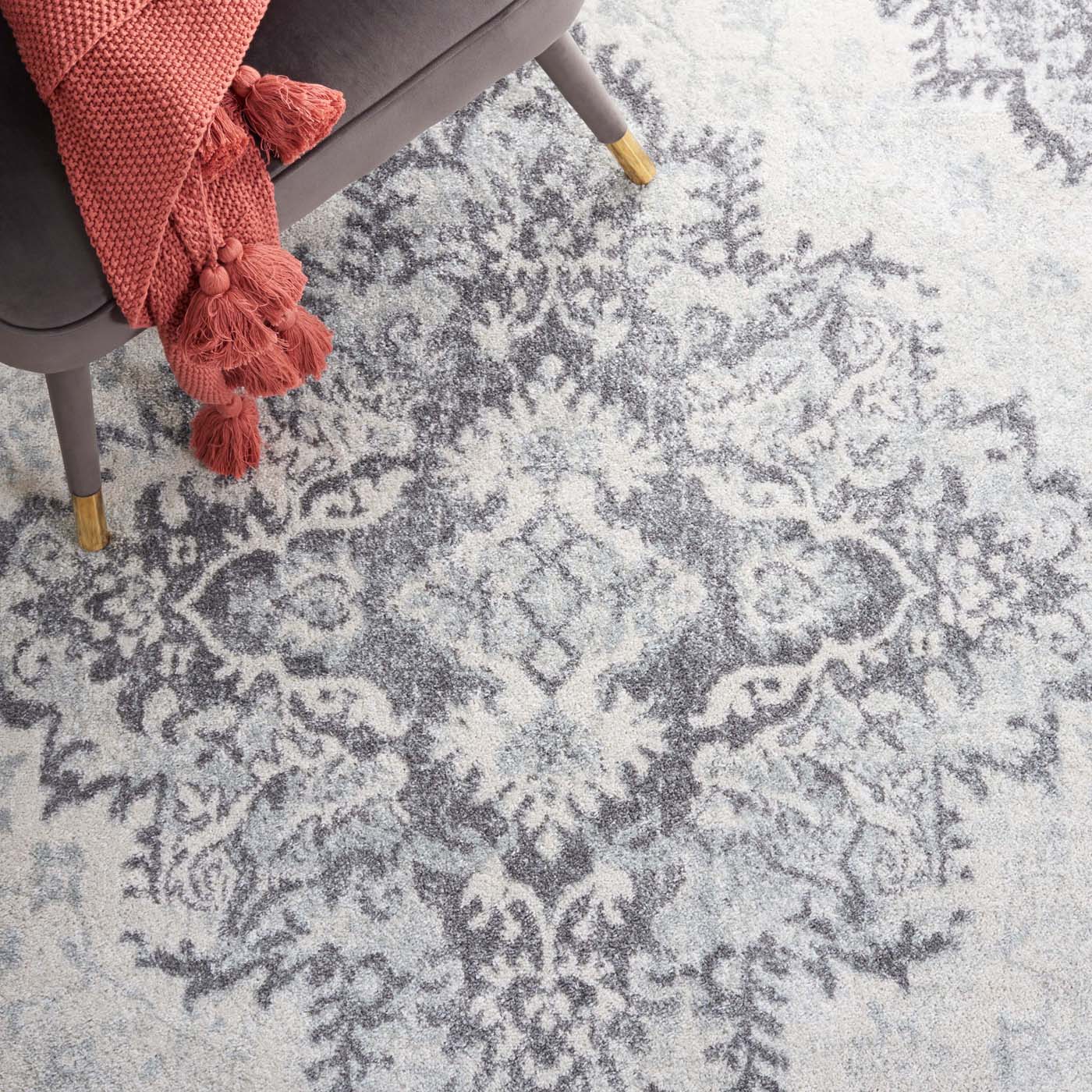 Safavieh Tulum 278 Rug, TUL278 - IVORY / GREY