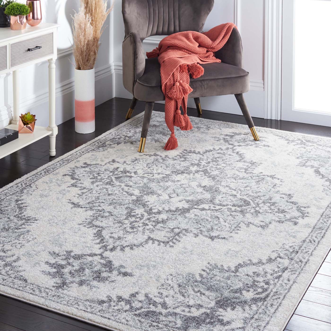 Safavieh Tulum 278 Rug, TUL278 - IVORY / GREY