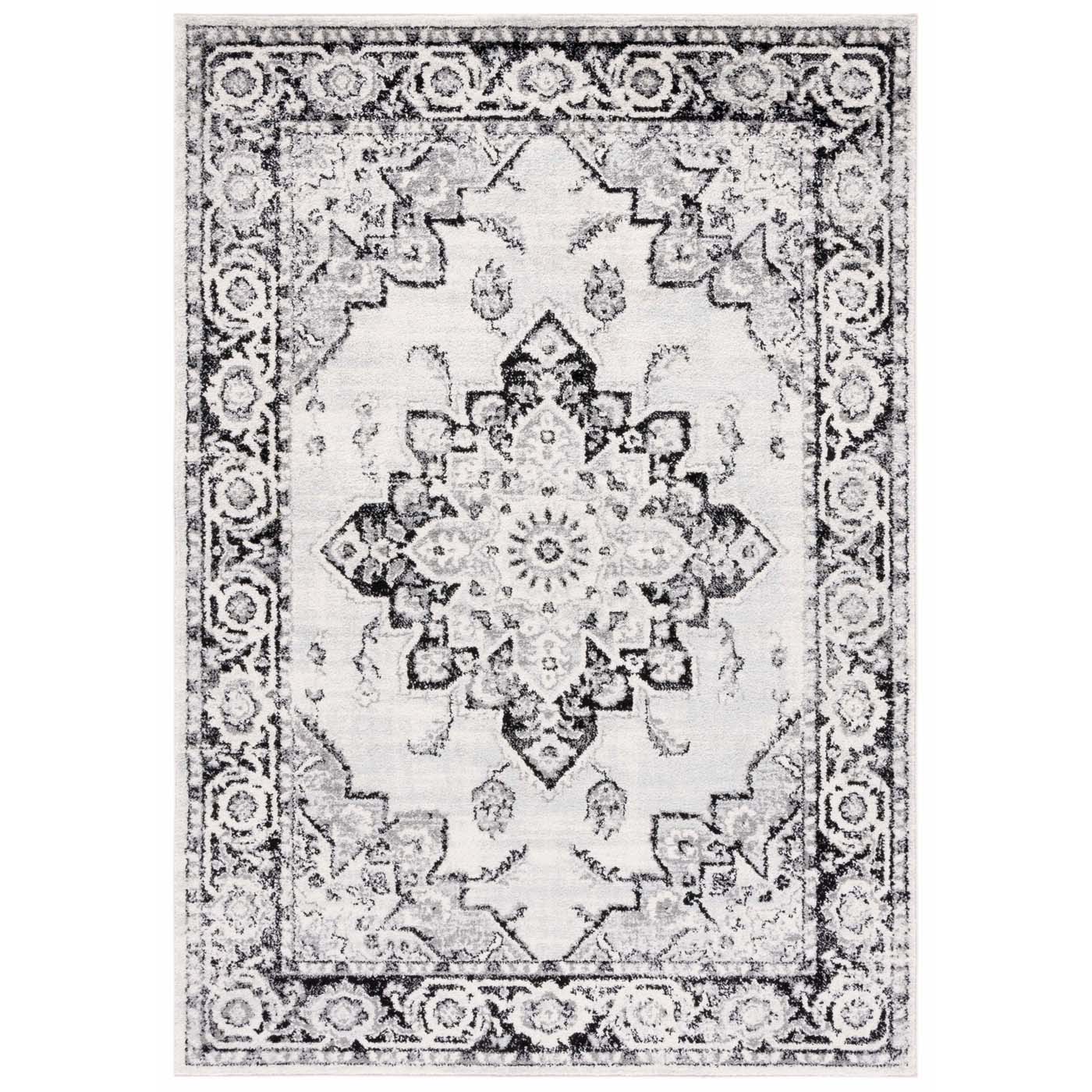 Safavieh Tulum 279 Rug, TUL279 - IVORY / BLACK