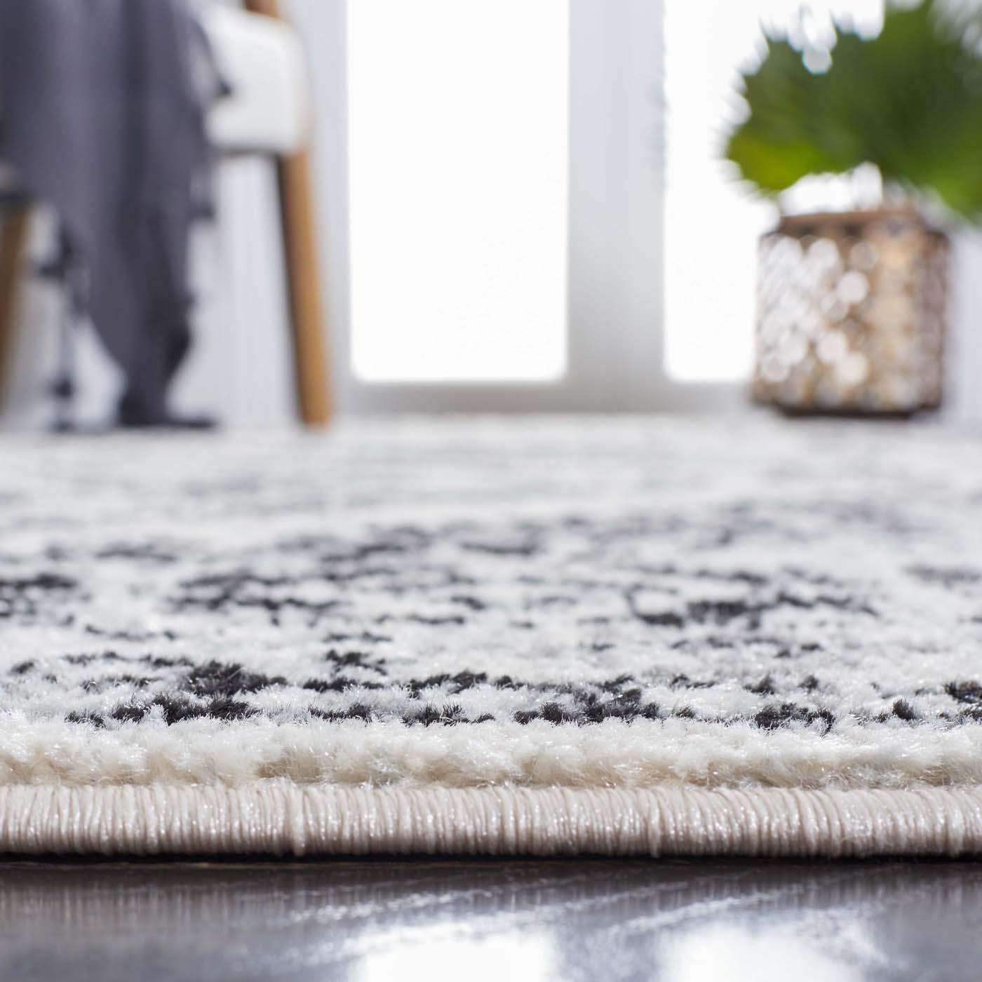 Safavieh Tulum 280 Rug, TUL280 - IVORY / BLACK