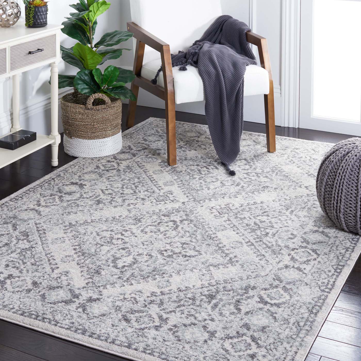 Safavieh Tulum 280 Rug, TUL280 - IVORY / GREY