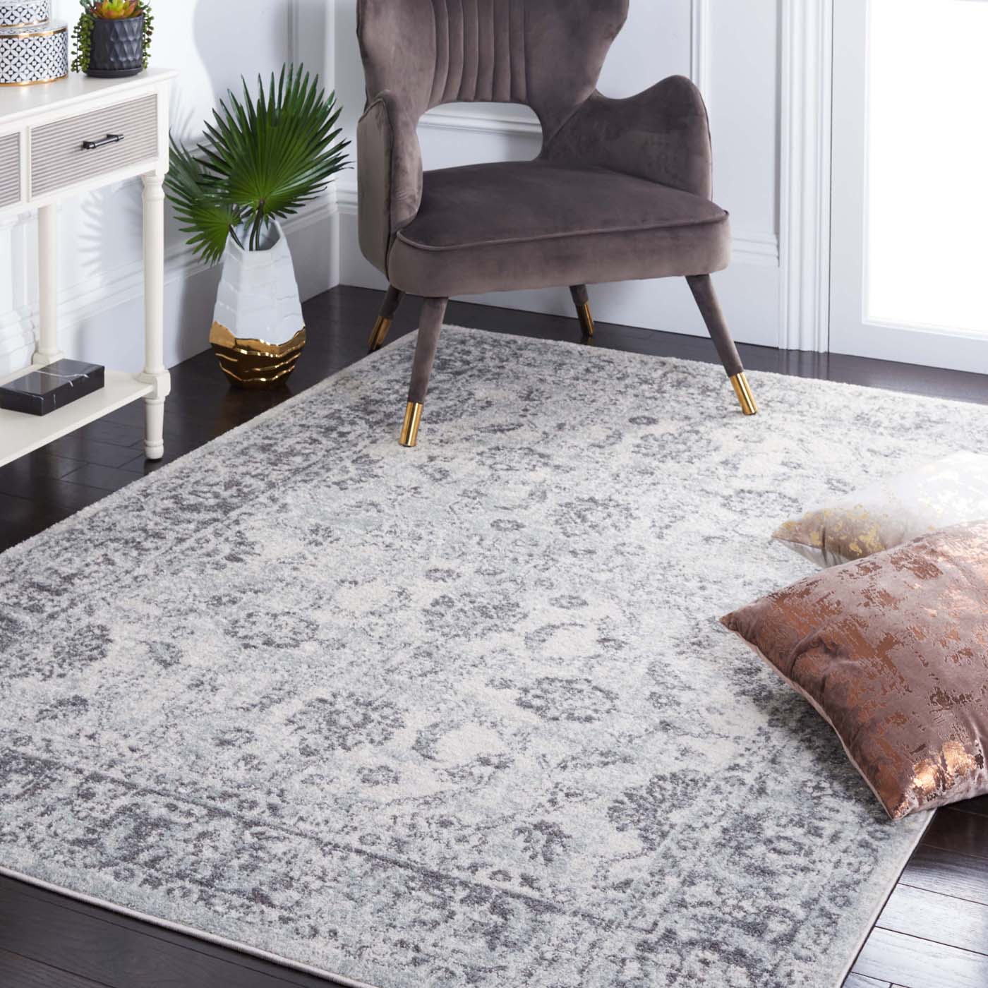 Safavieh Tulum 281 Rug, TUL281 - IVORY / GREY