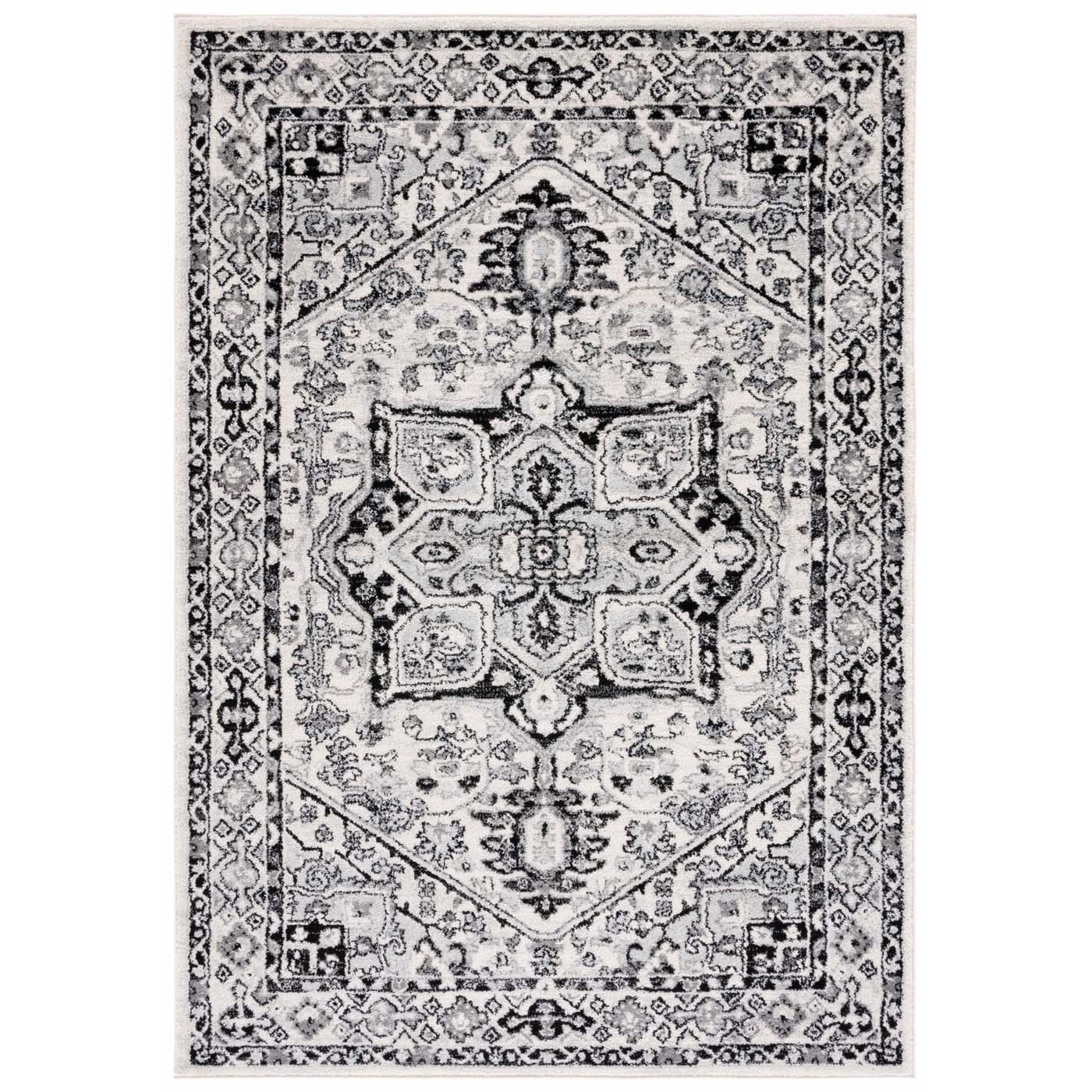 Safavieh Tulum 286 Rug, TUL286 - IVORY / BLACK