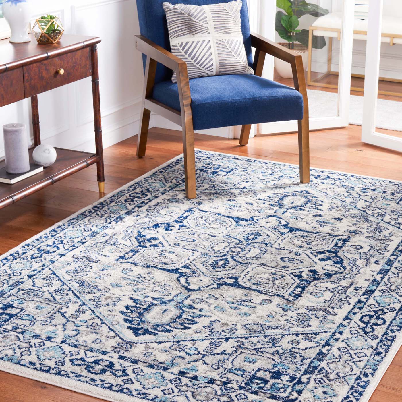 Safavieh Tulum 286 Rug, TUL286 - IVORY / BLUE