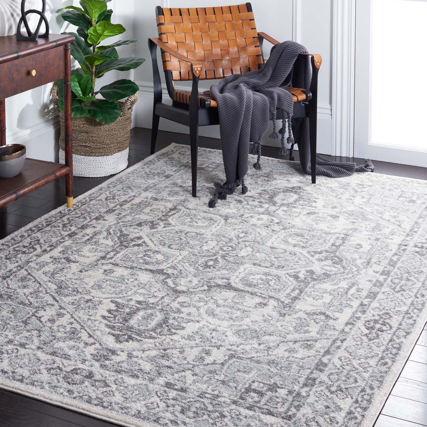 Safavieh Tulum 286 Rug, TUL286 - IVORY / GREY