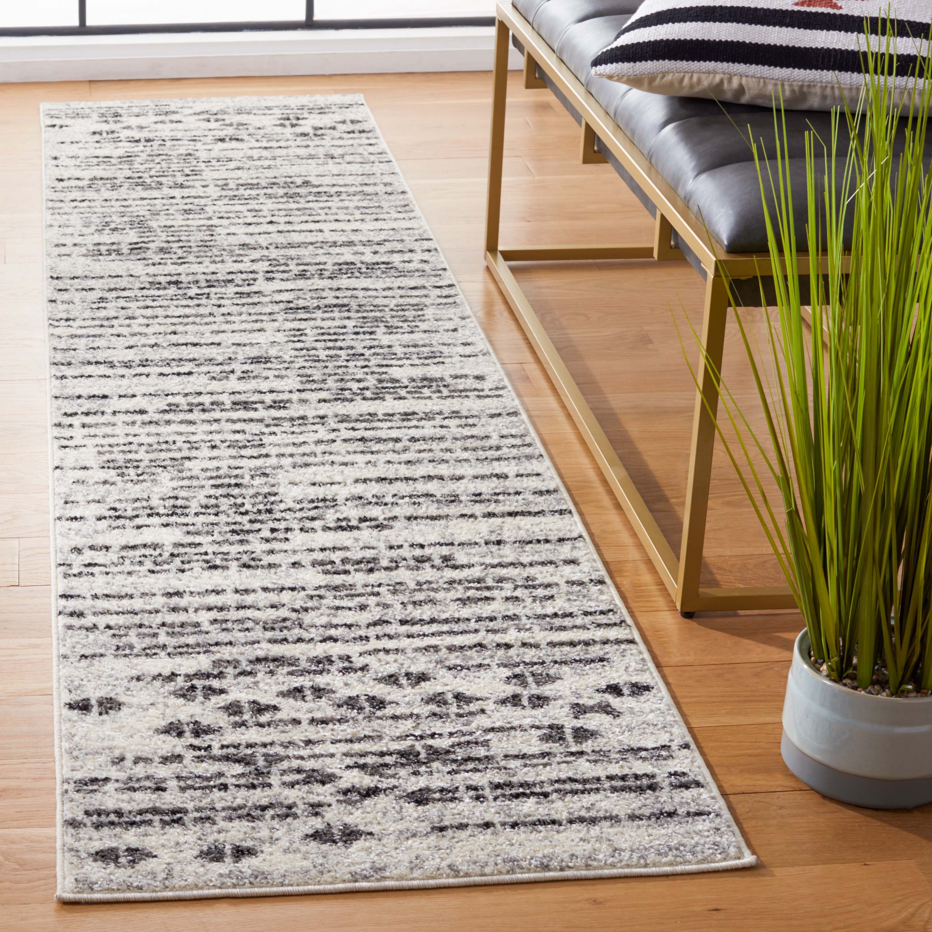 Safavieh Tulum 640 Rug, TUL640 - BLACK / IVORY