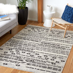 Safavieh Tulum 640 Rug, TUL640 - BLACK / IVORY