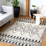 Safavieh Tulum 646 Rug, TUL646 - BLACK / IVORY