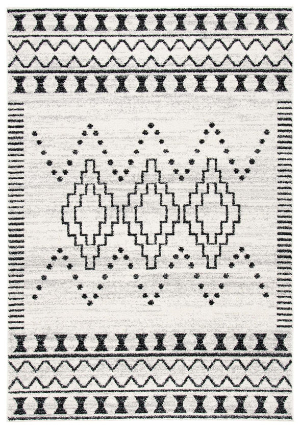 Safavieh Tulum 646 Rug, TUL646 - BLACK / IVORY