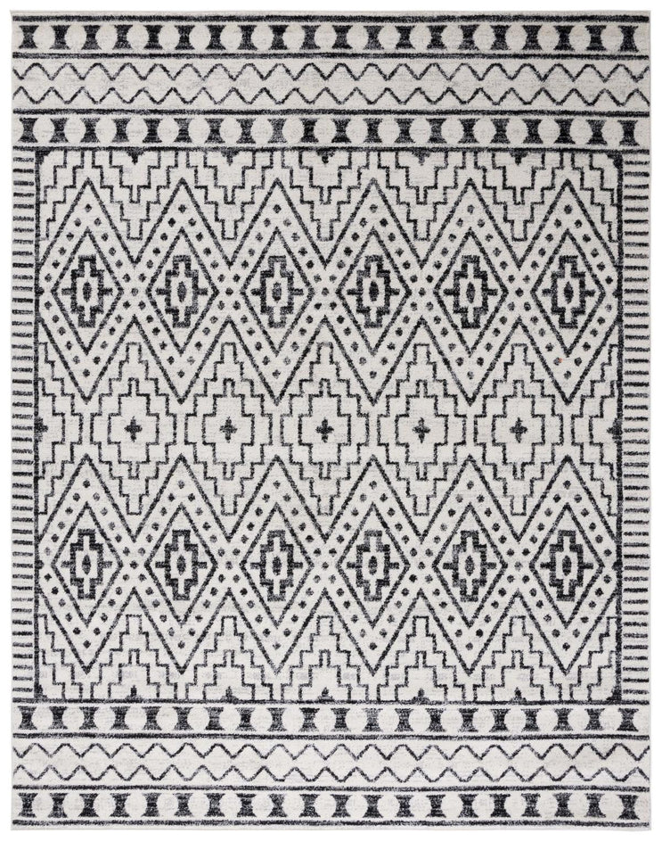 Safavieh Tulum 648 Rug, TUL648 - BLACK / IVORY