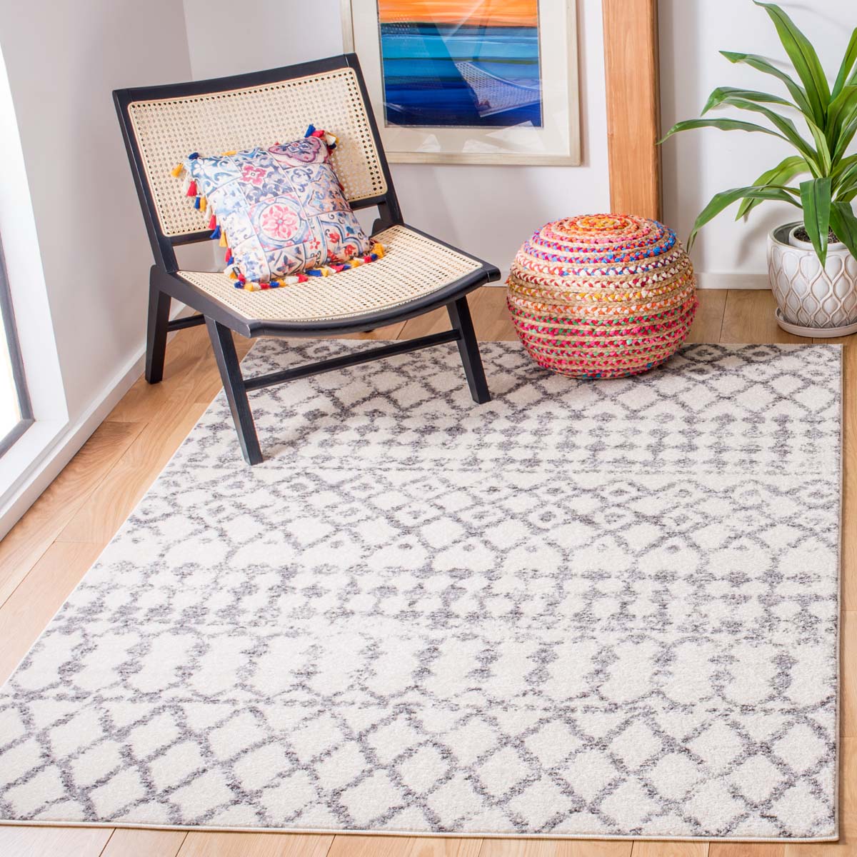 Safavieh Tulum 657 Rug, TUL657 - IVORY / GREY