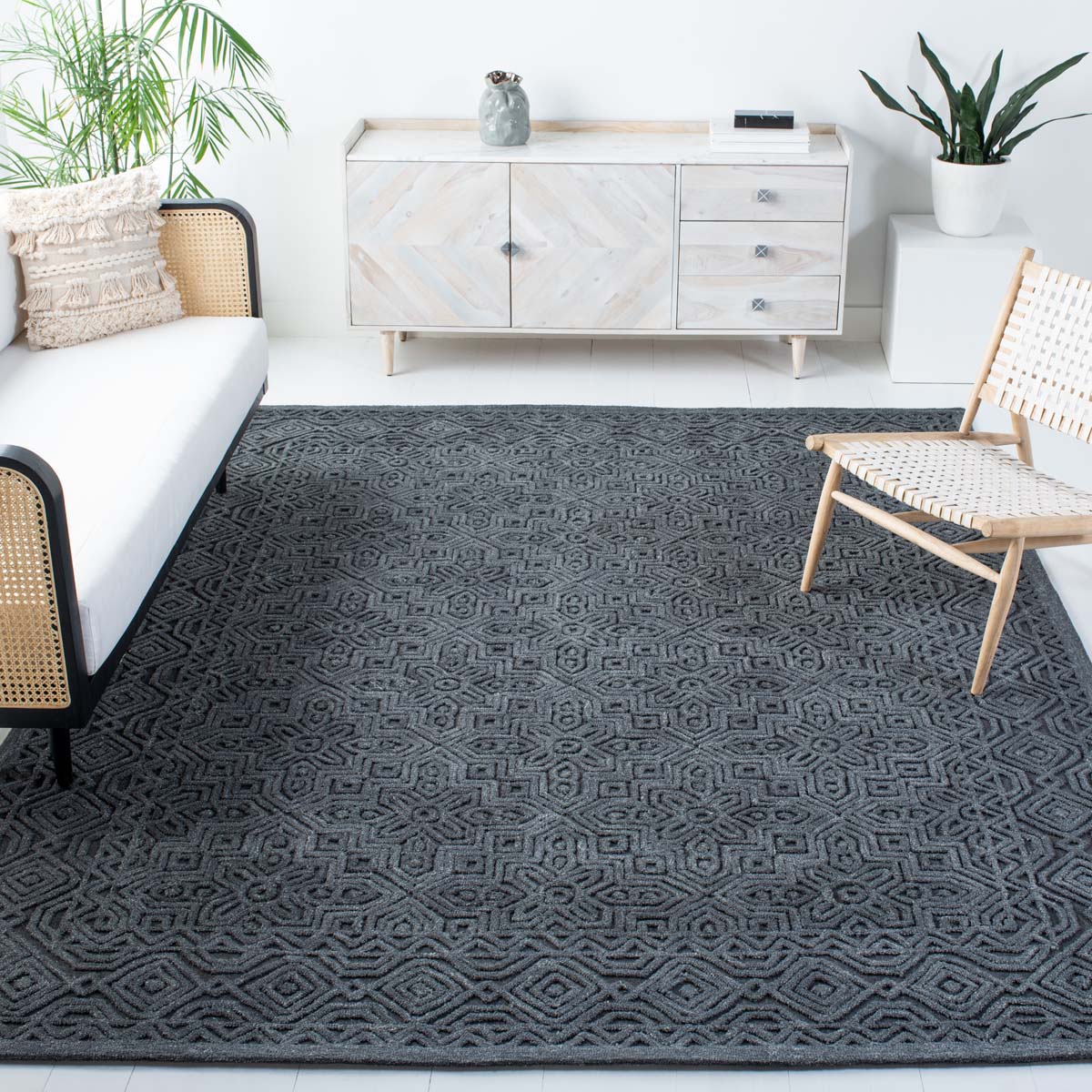 Safavieh Textural 101 Rug, TXT101 - CHARCOAL