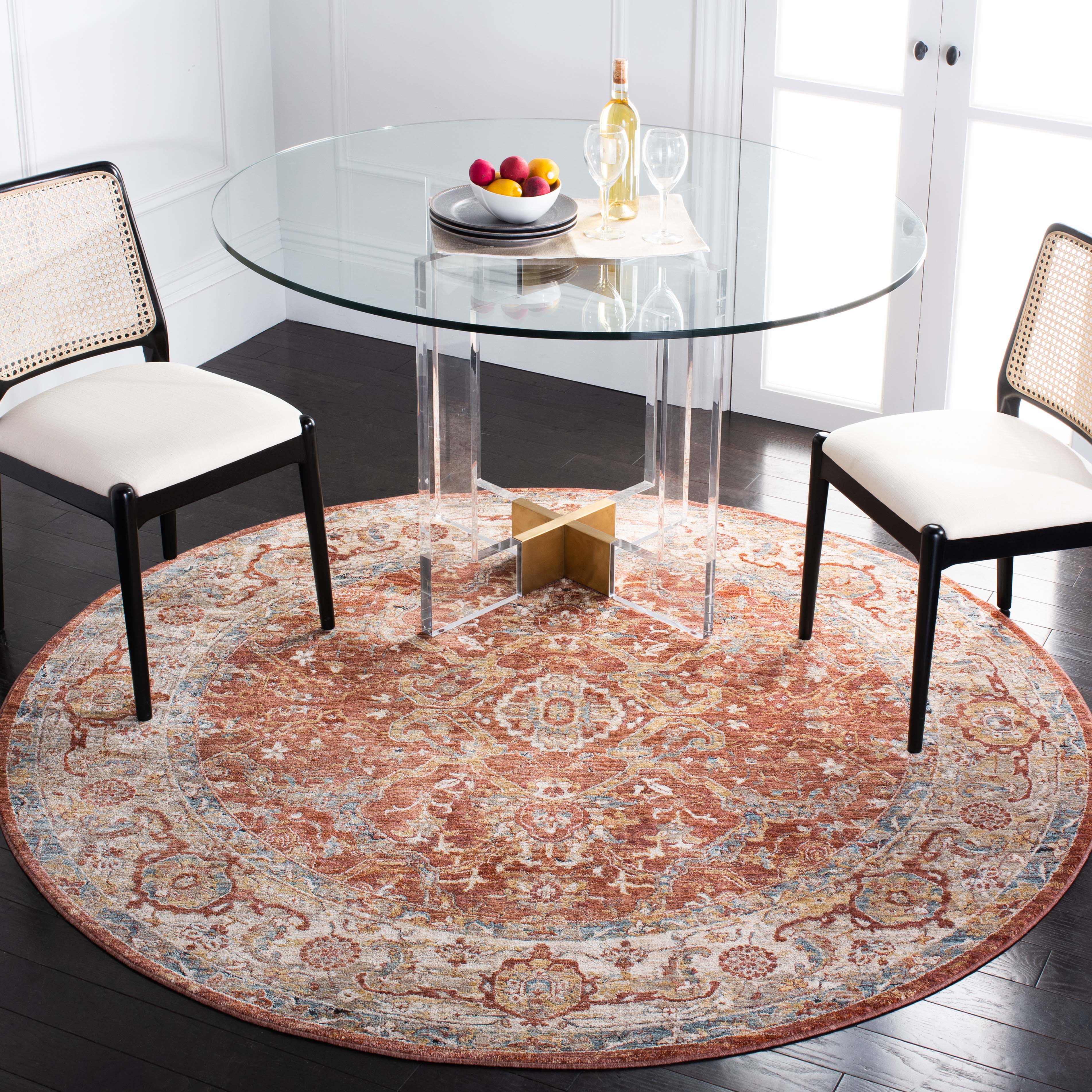 Safavieh Valencia 566 Rug, VAL566 - Rust / Beige