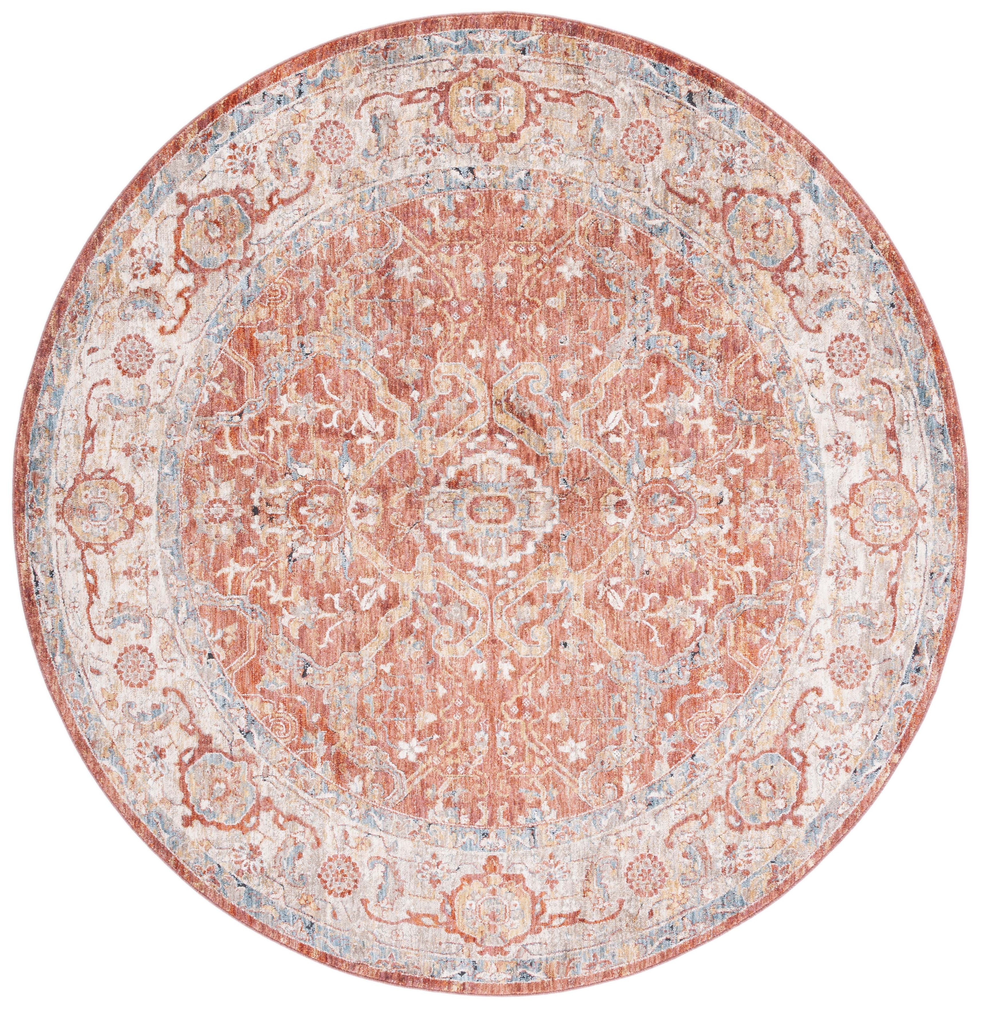 Safavieh Valencia 566 Rug, VAL566 - Rust / Beige