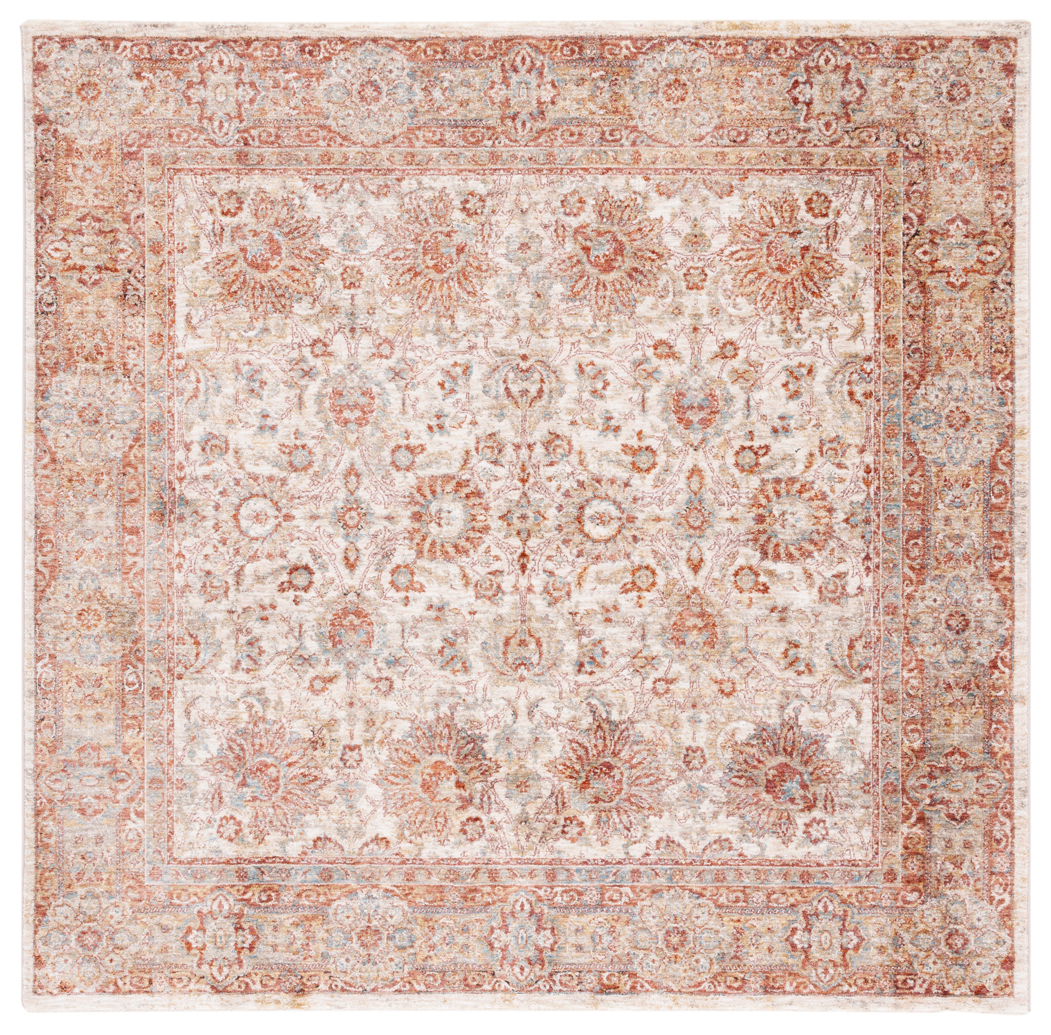 Safavieh Valencia 570 Rug, VAL570 - Ivory / Rust