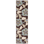 Safavieh Veranda 001 Rug, VER001 - Chocolate / Aqua