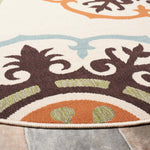 Safavieh Veranda 002 Rug, VER002 - Cream / Terracotta
