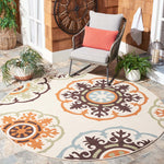 Safavieh Veranda 002 Rug, VER002 - Cream / Terracotta