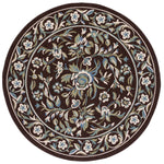 Safavieh Veranda 011 Rug, VER011 - Chocolate / Aqua