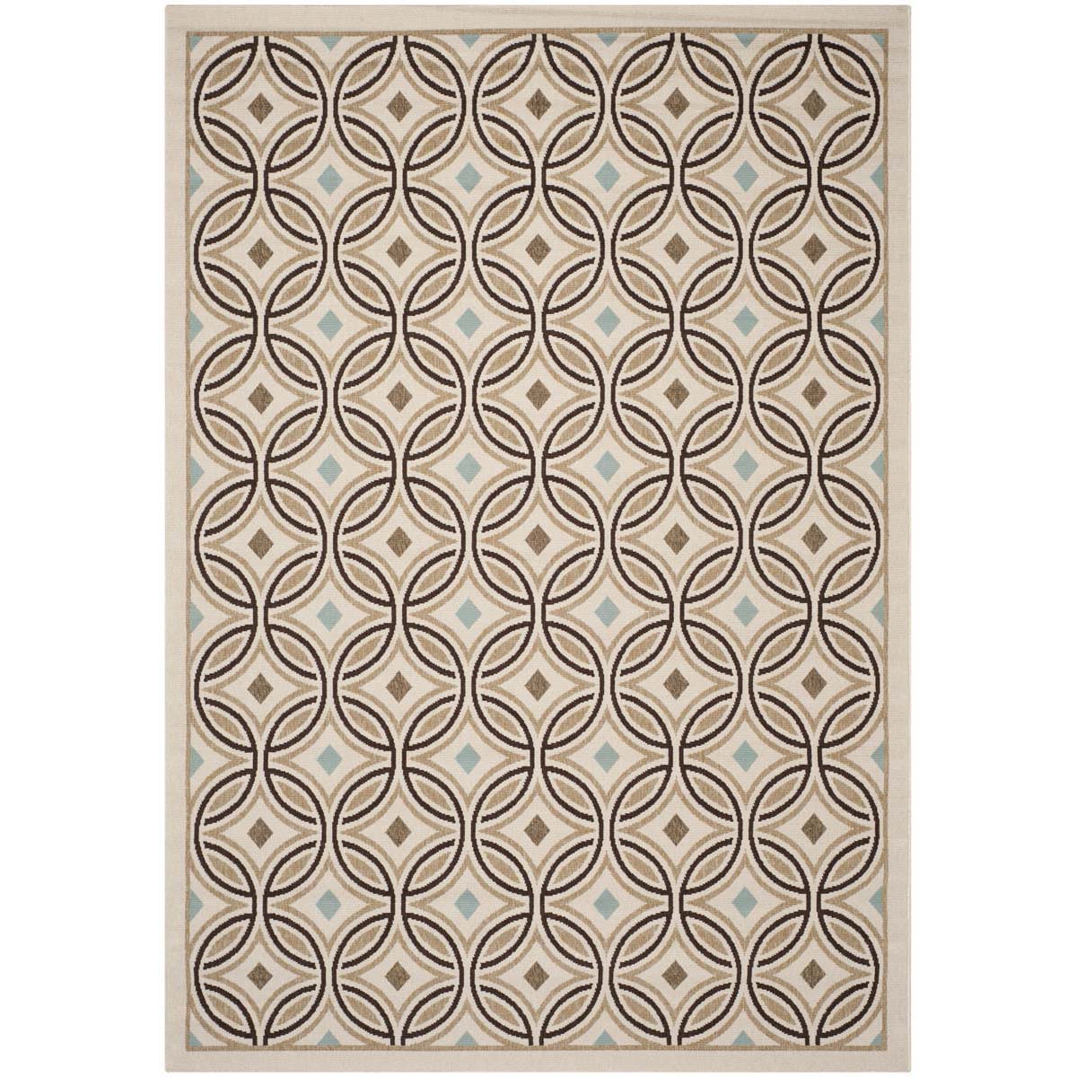 Safavieh Veranda 047 Rug, VER047 - Cream / Chocolate