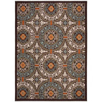 Safavieh Veranda 055 Rug, VER055 - Chocolate / Aqua