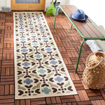 Safavieh Veranda 080 Rug, VER080 - Cream / Aqua
