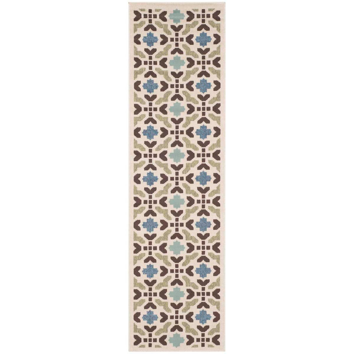 Safavieh Veranda 080 Rug, VER080 - Cream / Aqua