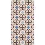 Safavieh Veranda 080 Rug, VER080 - Cream / Aqua