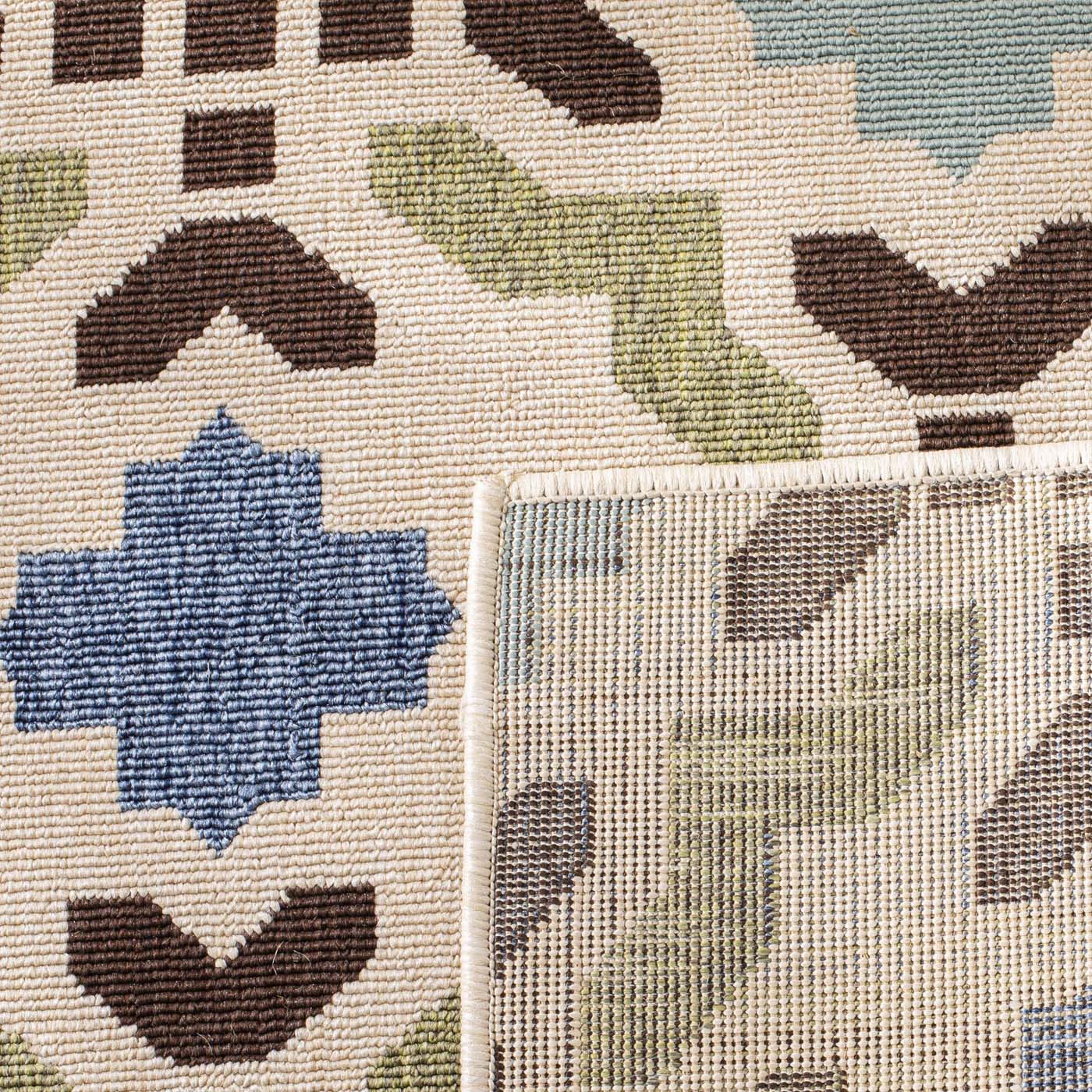 Safavieh Veranda 080 Rug, VER080 - Cream / Aqua