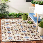 Safavieh Veranda 080 Rug, VER080 - Cream / Aqua