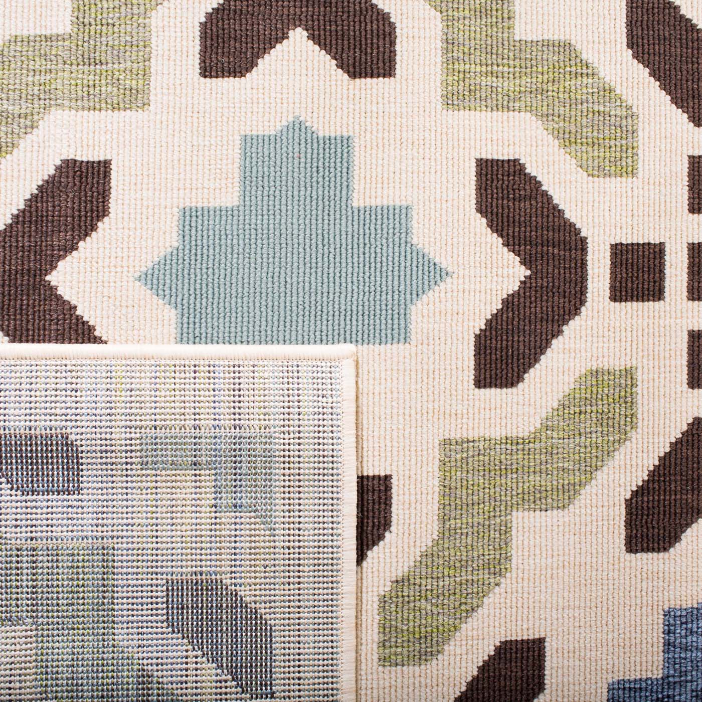 Safavieh Veranda 080 Rug, VER080 - Cream / Aqua
