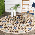 Safavieh Veranda 080 Rug, VER080 - Cream / Aqua