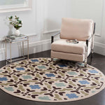 Safavieh Veranda 080 Rug, VER080 - Cream / Aqua