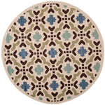 Safavieh Veranda 080 Rug, VER080 - Cream / Aqua