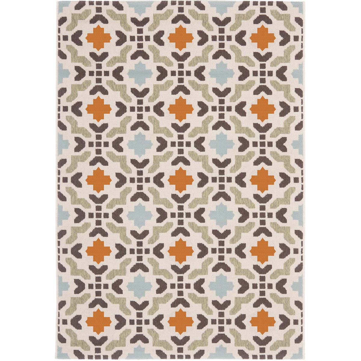 Safavieh Veranda 080 Rug, VER080 - Cream / Terracotta