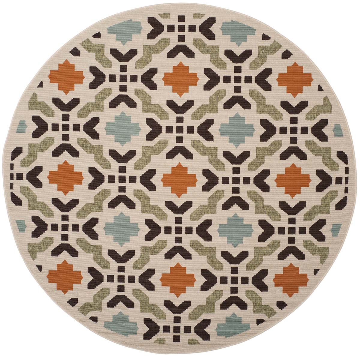 Safavieh Veranda 080 Rug, VER080 - Cream / Terracotta