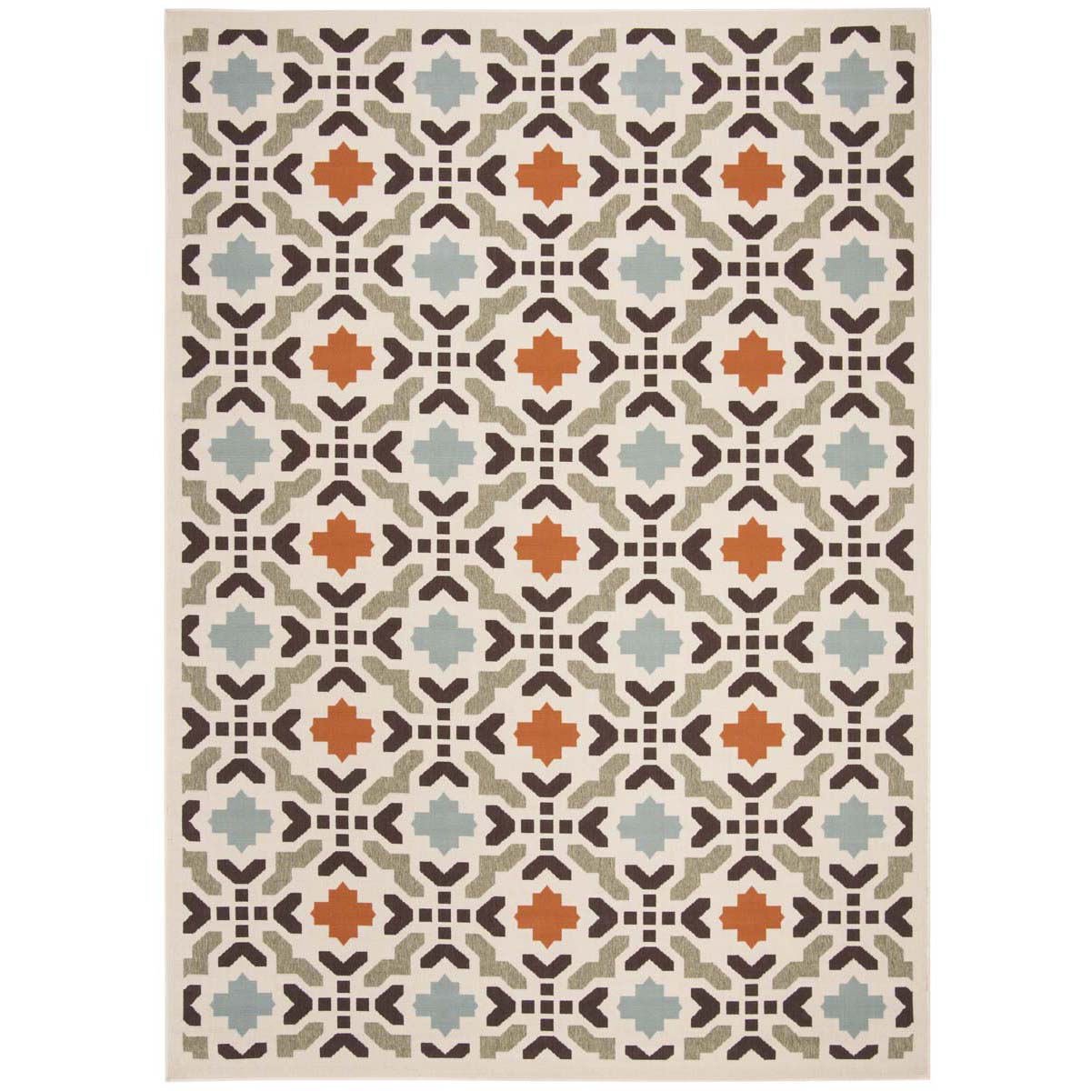 Safavieh Veranda 080 Rug, VER080 - Cream / Terracotta
