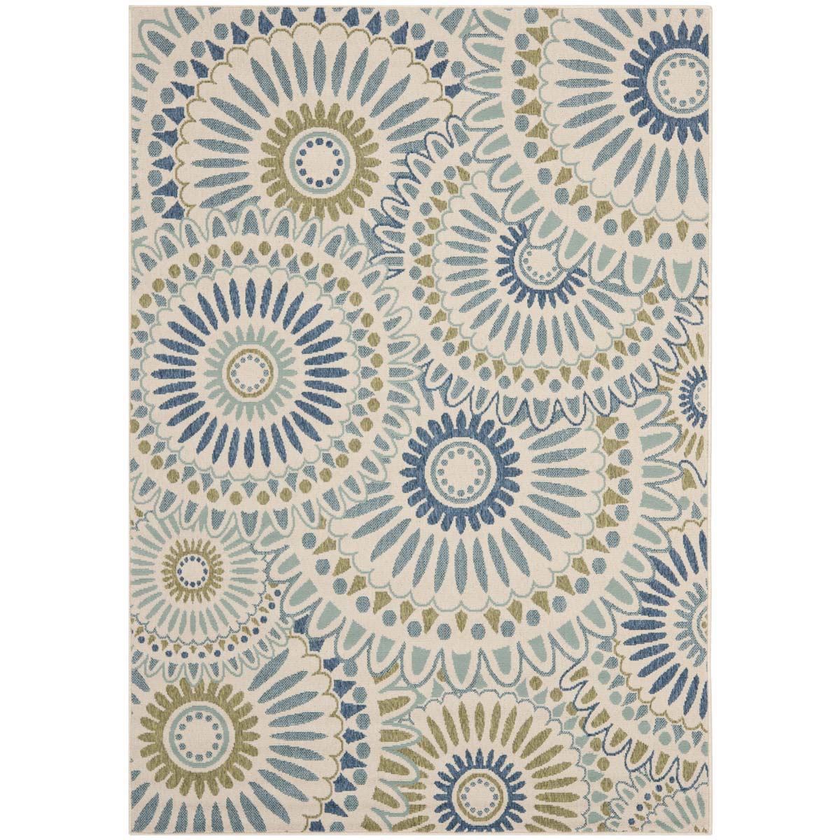 Safavieh Veranda 091 Rug, VER091 - Cream / Green