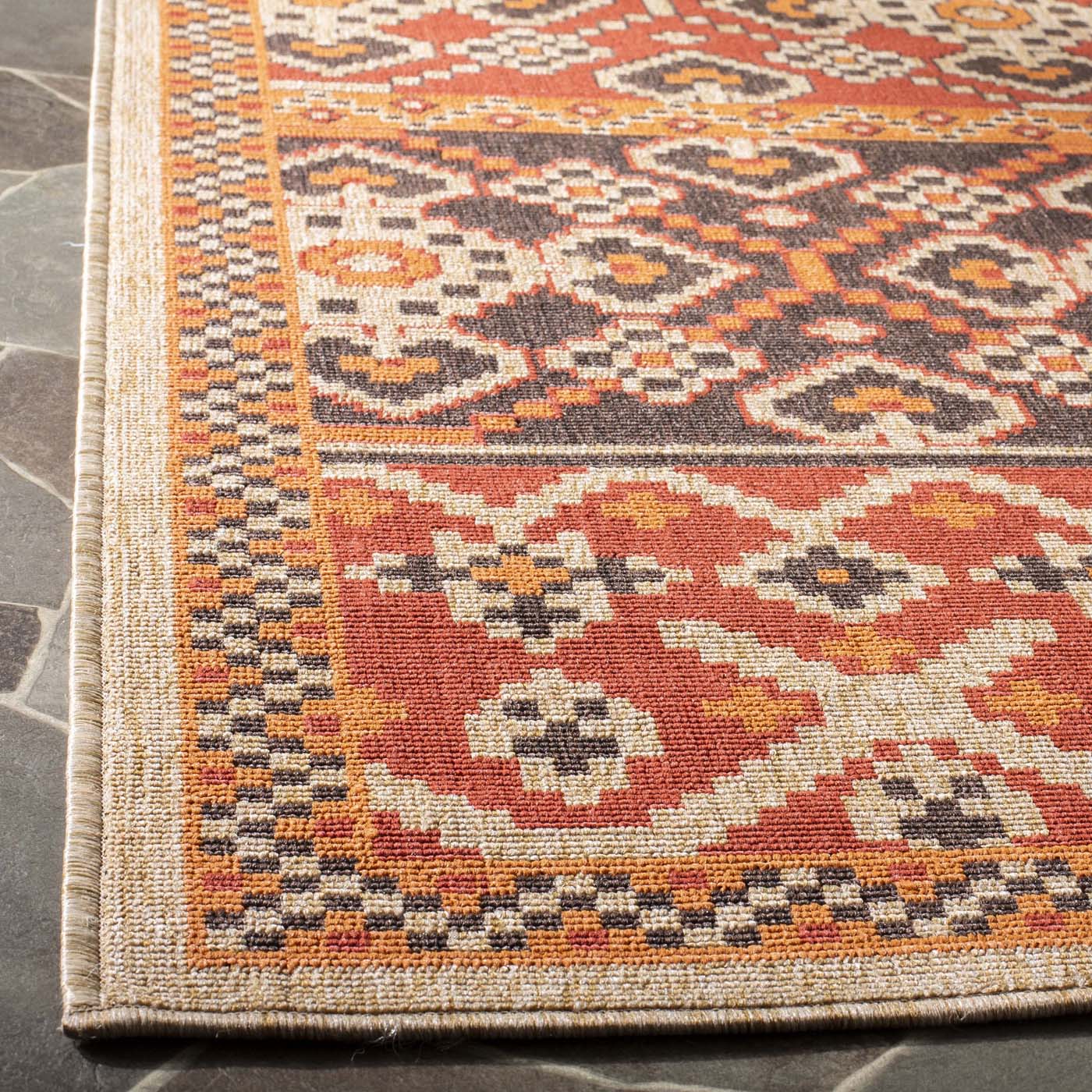 Safavieh Veranda 093 Rug, VER093 - Red / Chocolate