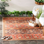 Safavieh Veranda 093 Rug, VER093 - Red / Chocolate