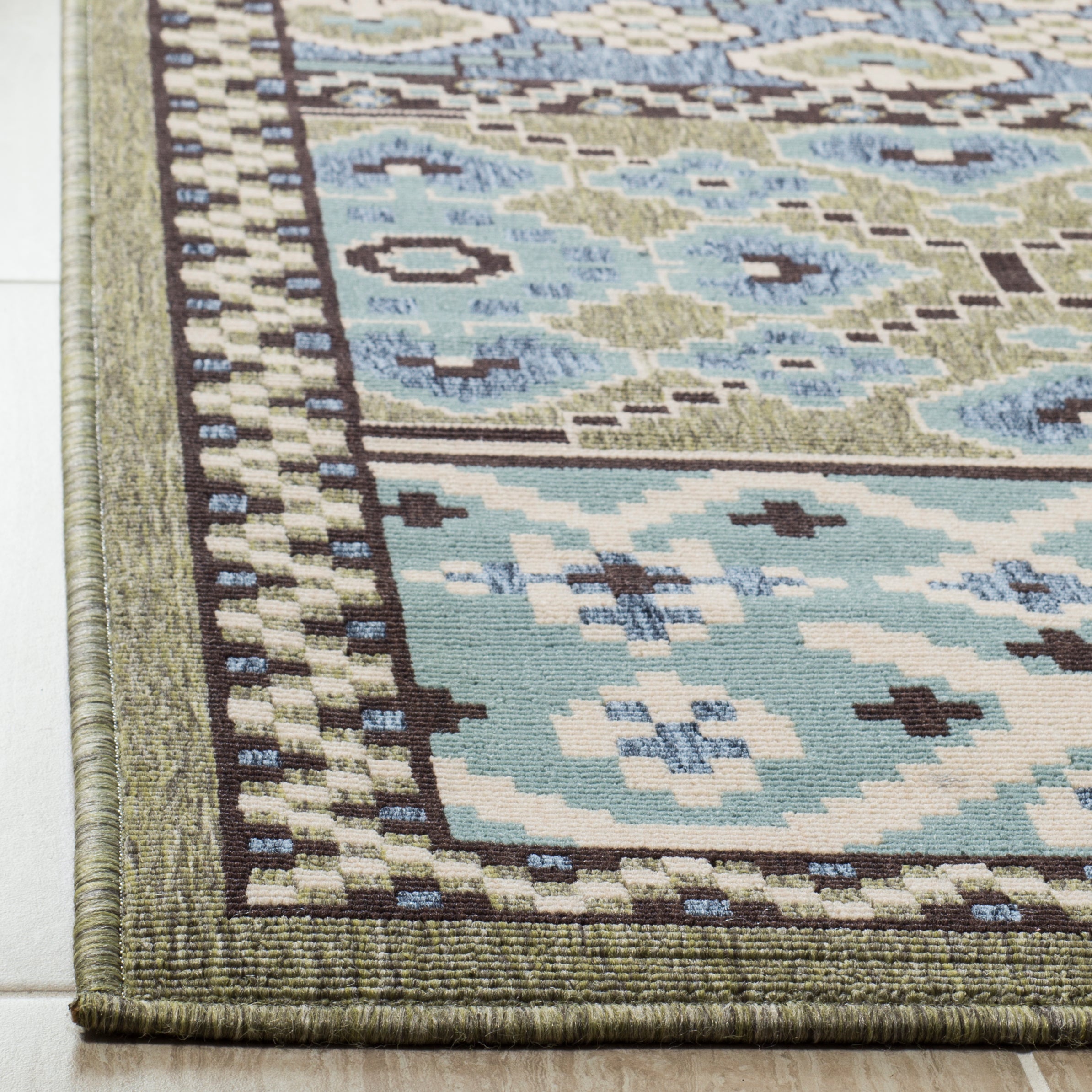 Safavieh Veranda 093 Rug, VER093 - Green / Blue