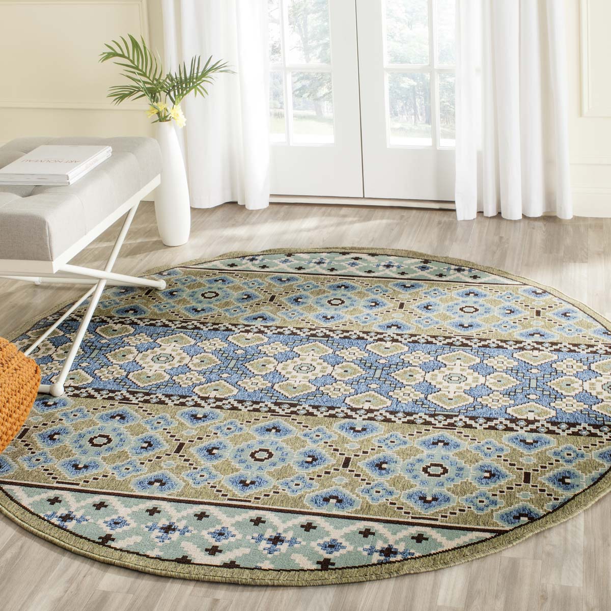 Safavieh Veranda 093 Rug, VER093 - Green / Blue
