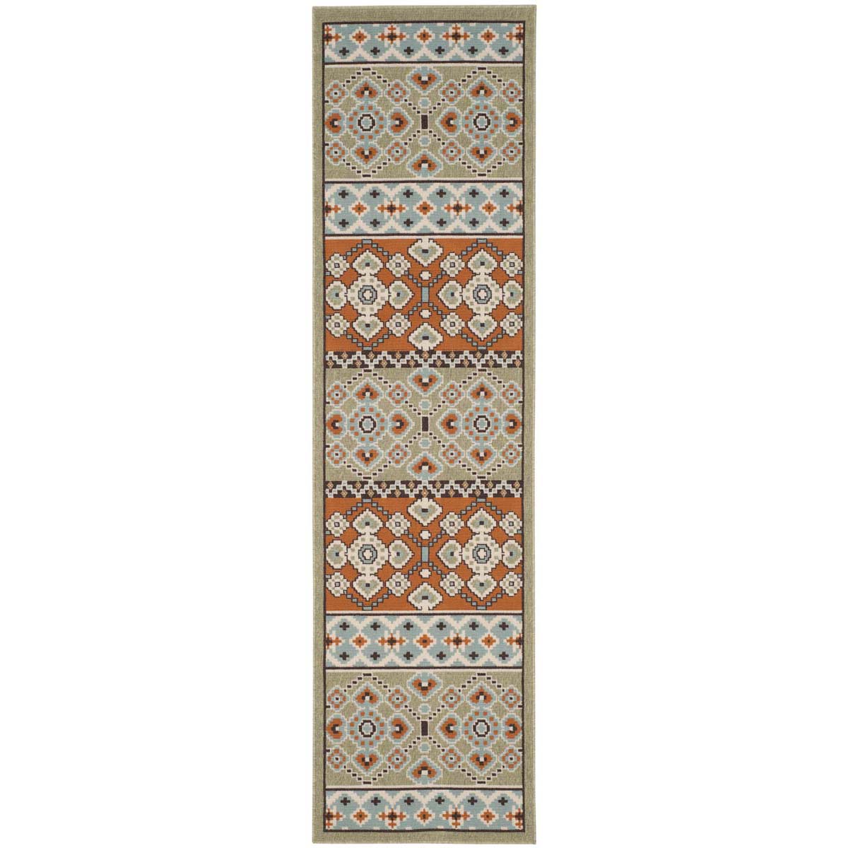 Safavieh Veranda 093 Rug, VER093 - Green / Terracotta