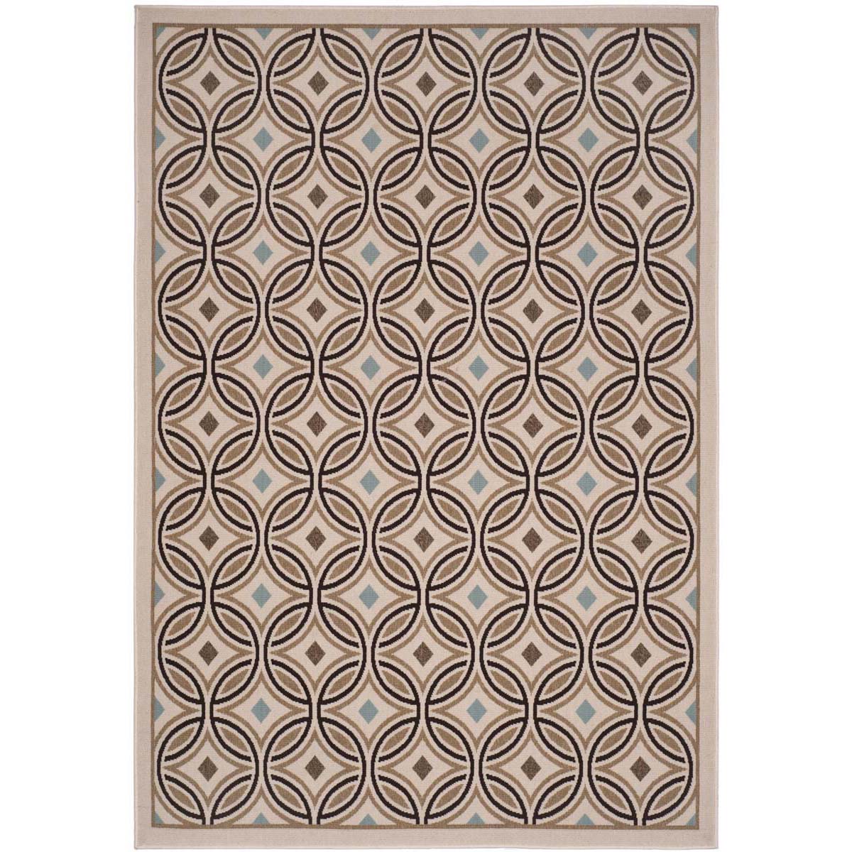 Safavieh Veranda S04 Rug, VERS04 - Cream / Chocolate
