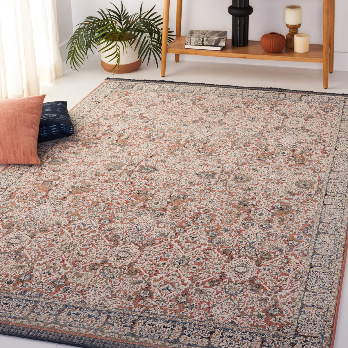 Safavieh Vivaldi 562 Rug, VIV562 - Navy / Rust