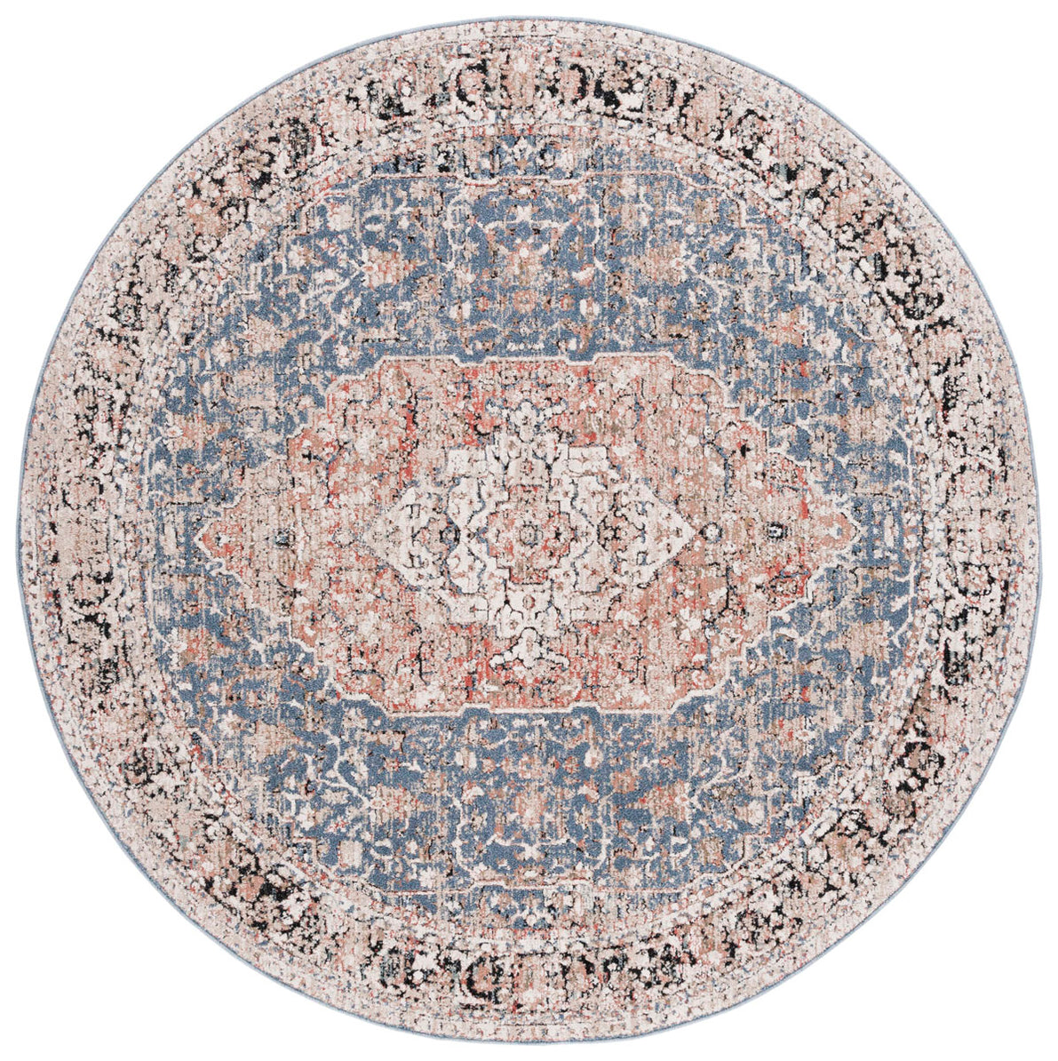 Safavieh Vivaldi 565 Rug, VIV565 - Blue / Rust